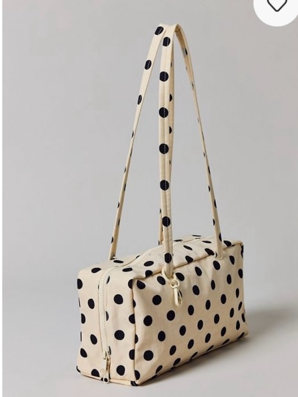 BAGGU NWT UO Exclusive
Cream + Black Polka Dot Nylon
Regular Bowler Bag